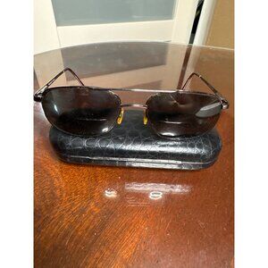 Calligraphy Whitman 02 Gun/Tort  57-18-140mm Aviator Sunglasses + Case      Z100